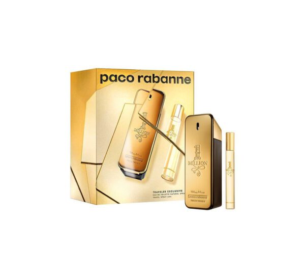 Paco Rabanne 1 Million Eau De Toilette 100ml Traveller Exclusive Gift Set 2000x