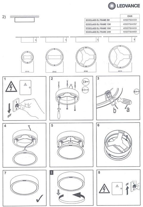 Рамка ECOCLASS DL FRAME 18W 10X1  LEDVANCE — изображение 3